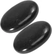 Healeved 2Pcs Natural Spa Stones for Relaxing Massage Thumb Scraper Scraping Plate for Face Neck Hand Promotes and Skin Smoothness