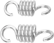 Toddmomy 2pcs Porch Swing Springs Punching Bag Mounts Spring Hammock Chair Spring Heavy Bag Spring Punching Bag Chain Heavy Bag Hanger Porch Spring Deck Swing Spring Silver Galvanized Iron