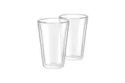 2pc Breville 400ml The Iced Coffee Duo Glasses Borosilicate Heat Resistant Clear