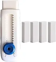 PROMISE FLOURISH Retractable Eraser Large Capacity Erasers Sliding Eraser Creative Erasers for School Office Painting Drawing (White)