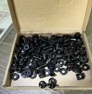 50-Pack M6 X 16Mm Computer Rack Mount Cage Screws and Nuts & Washer for Rack NEW