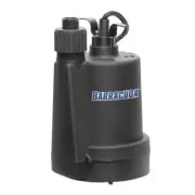 1/4 HP Thermoplastic Submersible Utility Pump Multi Purpose Light Water Transfer