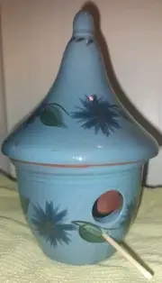 Hart Road Pottery with Dave Eldreth Molds Custom Glazed Birdhouse Pottery 9.5in