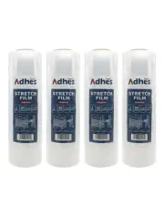 ADHES Heavy Duty Shrink Wrap Roll, 18 Inch x 1500 Feet, 4-Pack Stretch Wrap S...