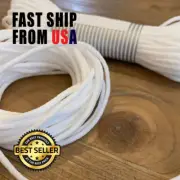1/8" 3mm White Round Elastic Band Cord DIY USA stock Soft Latex Free!