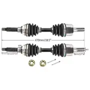 Left Right Rear CV Drive Axle Shaft Joint Assembly For 4WD Go Kart Buggy UTV