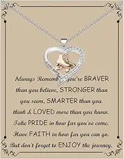 FUSTMW Roller Skate Necklace and Bracelets - Skating Gifts for Women and Girls, Skate Lover Jewelry
