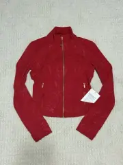 Lululemon Crop Define Jacket LNY Lunar New Year 2025 Snake Red Size 6 NWT