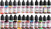 NC Ink Set - 26 Bottles Vibrant Colors High Concentrated -Based Ink, Epoxy Resin Paint Colour Resin Petri Dish, Painting,10ml Each