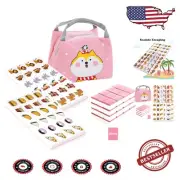 Portable Seaside Escape Game Blocks - 30mm Mahjong Set with 49 Colorful Tiles