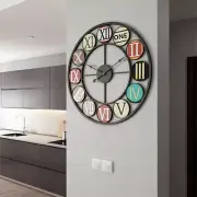 Black Wall Clock Home Wall Clock Kitchen Vintage Wall Clock Silent Large Clock