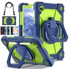 For Samsung Galaxy Tab A9 A8 A7 Lite Hybrid Shockproof Stand Tablet Case Strap