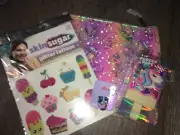 Claire’s Llama Unicorn Cosm Bag Tattoo Makeup Kit Ring Jewelry Lot