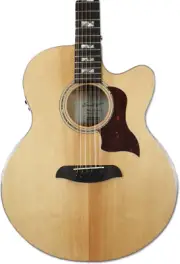 Sawtooth Solid Spruce Top Jumbo Cutaway 12 String Acoustic Electric Guitar wi...