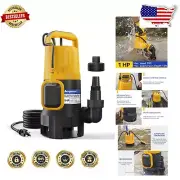 Efficient 4900GPH Sump Pump with Float Switch - Reliable for Flooded Basements