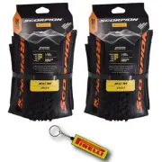 Pirelli Scorpion XC M Orange 60-622(29x 2.4) MTB Bicycle Tire w/Keychain(2 Pk)