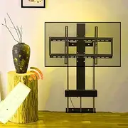 Motorised TV Bracket Stand - LCD TV Floor Stand, for 37inch to 75inch TVs Telescopic Auto Lifting TV Stand, with Remote Control Height Adjustable Floor Stand, Easy to Assemble(860-1560mm)