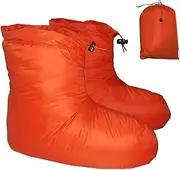 [ＫＬＫＣＭＳ] Down Footwear for Men And Women, Lightweight Sleeping Socks for Camping And Tents