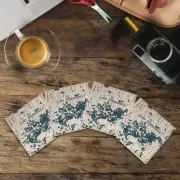Lake Minnetonka, Minnesota Shabby Blue Map |Drink Coaster Set