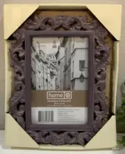 Target Home Purple Acanthus Leaf Ornate Wide Width Photo Picture Frame 4” X 6”