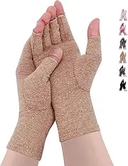 Rheumatoid Arthritis Gloves - Compression Fingerless Joint Pain Relief Hand Mitten Warmth Gloves Carpal Tunnel for Women Men