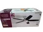 HDC Ashby Park 52 in. LED Brushed Nickel Ceiling Fan with Light Kit & Remote