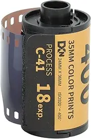 35mm Color Film, 320‑400 Color Print 35mm Film, Fine Grain Wide Exposure Latitude HD Camera Color Film for 135 Camera, Camera Color Negative Film, Medium Contrast (18 Sheet)
