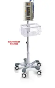 Rolling stand for SUNTECH 247B vital sign monitor new (big wheel), NEW