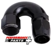 Aeroflow Cutter One-Piece Full Flow Swivel 180° Hose End -4AN AF556-04BLK