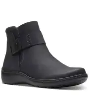 CLARKS Cora Rae Black Ankle Comfort Boots - US 6.5 M