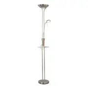 Myron USB LED Light Modern Floor Lamp Light Metal Shade - Antique Brass