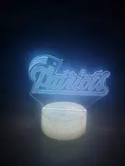 3d lamp illusion Patriots Fan Design