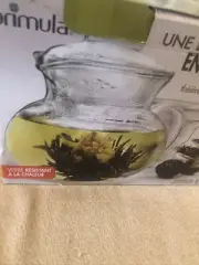 Primula Blossom 40 oz Glass Teapot Gift Set Includes Infuser, 12 Flowering Teas