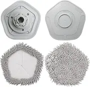 Mop Pad Spare Parts，Compatible for Dreame Bot，W10 & W10 Pro Self-Cleaning Robot Vacuum and Mop Accessories Vacuum Cleaner Mop Clot(Mop Pad 4PCS)