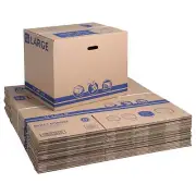 Recycled Moving Storage Boxes 24x16x19 25 Count Kraft 100% Recycled Corrugated