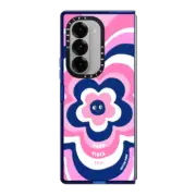 Galaxy Z Fold6 Impact Case Pink Y2K Flower Pattern