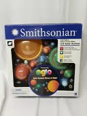 Smithsonian Full Color Glow in the Dark 3-D Solar System NIB