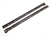 METAL DRAWER RUNNER SLIDES SELF CLOSING BOTTOM FIX BROWN 500MM PACK OF 6 PAIRS