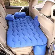 Car Camping Air Beds 70 * 130cm Car Air Mattress Inflatable Back for Seat Travel Bed Air Bed Multi Functional Sleeping Pad Sofa Pillow Outdoor Camping Mat Cushion(Blue)