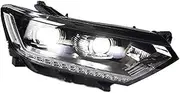 Headlights DRL Day Running Light LED Bi Xenon Bulb Fog Lights Car Accessory Passat Head Lamp Compatible With VW Passat B8 EUR 2016-2020(Single U DRL)