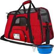 Pet Comfort Travel Carrier Soft Sided Mesh Sling Shoulder Tote Airline Approved