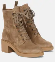 [Gianvito Rossi] Gianvito Rossi Foster suede ankle boots AU 9 brown