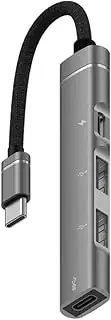 ET 4 in1 USBC hub to 2X USB Type-C 2X USB Type-A for Laptop Computer ipad mac Smartphones Tablets PC