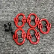 5 Pack G80 Alloy Steel Hammerlock Coupling Link Connecting Link, 3/8", 7100 Lbs