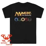 MTG MAGIC THE GATHERING LOGO VIDEO GAMES 男士黑色 T 恤,尺碼 S 至 5XL