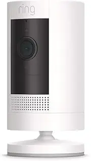 [Ring] Stick Up Cam Battery by Amazon | HD Outdoor Wireless Home Security Camera System with Two-Way Talk, White | Works with Alexa
