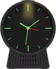 Core Innovations Analog Alarm Clock Retro Black With Bluetooth Speaker - NEW™
