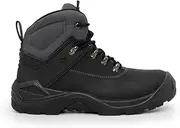 [Xpert] Warrior S3 Safety Boots. Lace Up Steel Toe Cap Shoes, Comfortable And Water Resistant Boots For Men. S3 Rating With Midsole Design For Safety and Ankle Support
