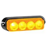 Narva High Powered LED Warning Light - Amber, 12/24V