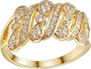 [SHERCHPRY] 2pcs Women Rings Jewelry Accessories Ring for Women Gold Rings for Women Trendy Rings Womans Rings Fashion Rings Women Fashion Ring Classic Rings Zircon Rings Miss Temperament